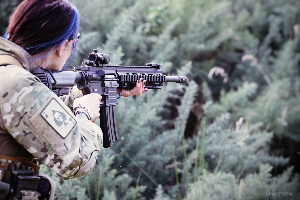 Airsoft Frau